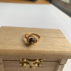 Black Moon Wire Ring